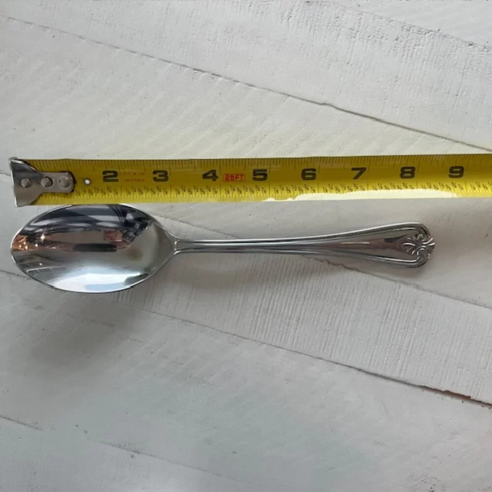 LENOX BUTLER'S GOURMET SERVING SPOON STAINLESS RETIRED PREOWNED